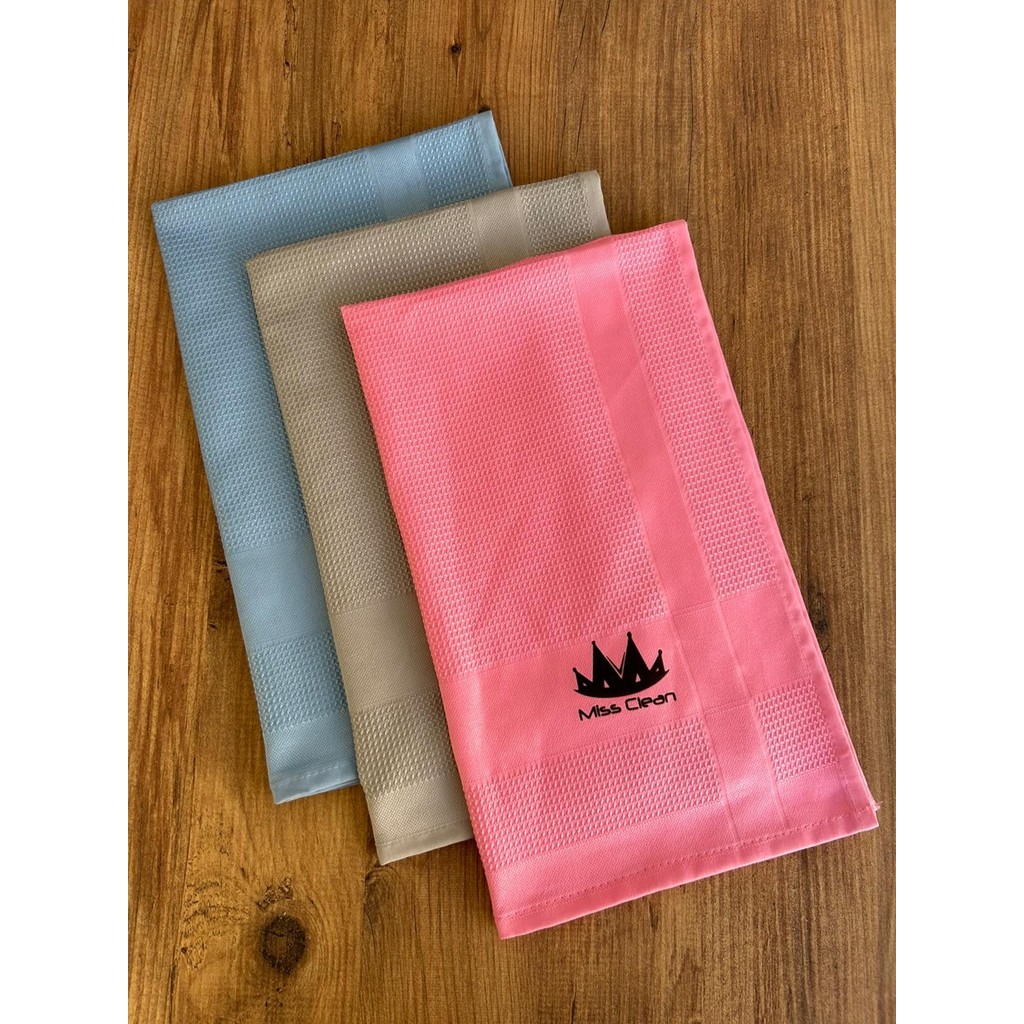 Fine Clean 3 Adet Mikrofiber Cam ve Ayna Sihirli Temizlik Bezi 42X68 cm - Renkli - Standart Deterjan ve Temizlik Ürünleri Fiyatı