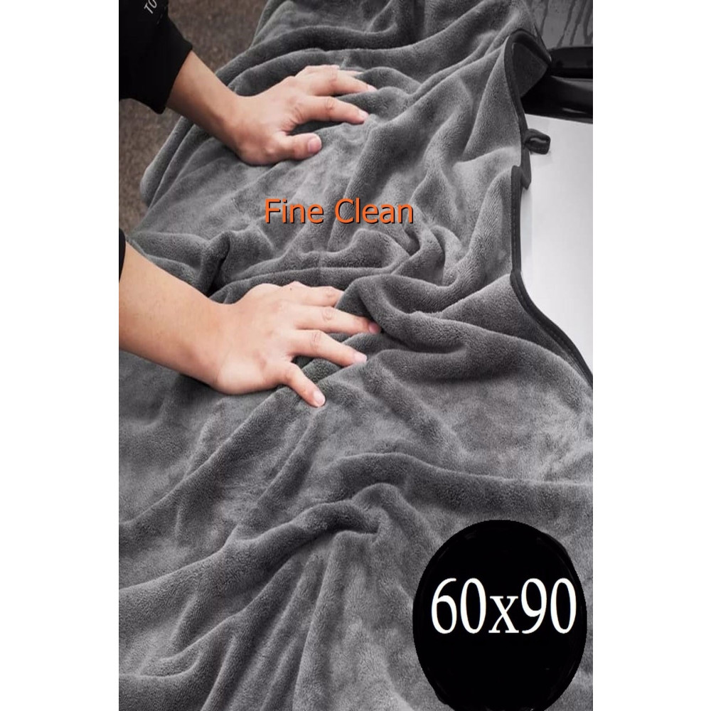 Fine Clean ( 90x60 Cm ) Maxi Boy Mikrofiber Oto Yıkama Ve Araba Kurulama Bezi Ekstra Su Emici Oto Bakım & Temizlik Ürünleri Fiyatı