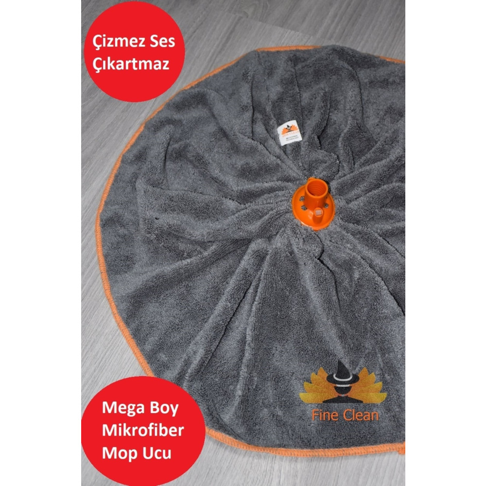 Fine Clean Gri Mega Boy Lüks Kalite Mikrofiber Paspas Mop Yedek Ucu ( 1 Adet ) Deterjan ve Temizlik Ürünleri Fiyatı