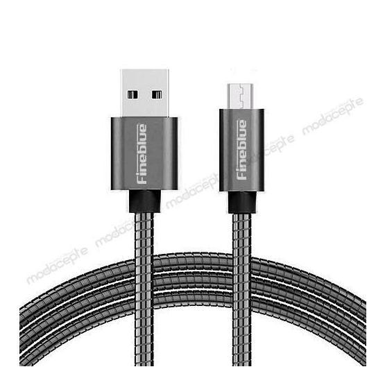 Fineblue F-C05 Metal Sargı Type-C USB Data Kablo