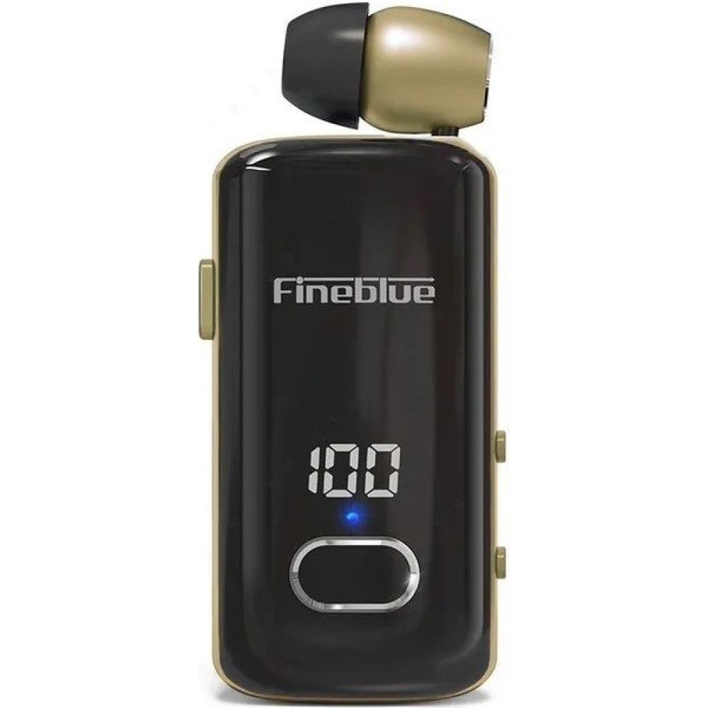 Fineblue F580 Dijital Göstergeli Makaralı Titreşimli Bluetooth Kulaklık - Gold Bluetooth Kulaklık Fiyatı