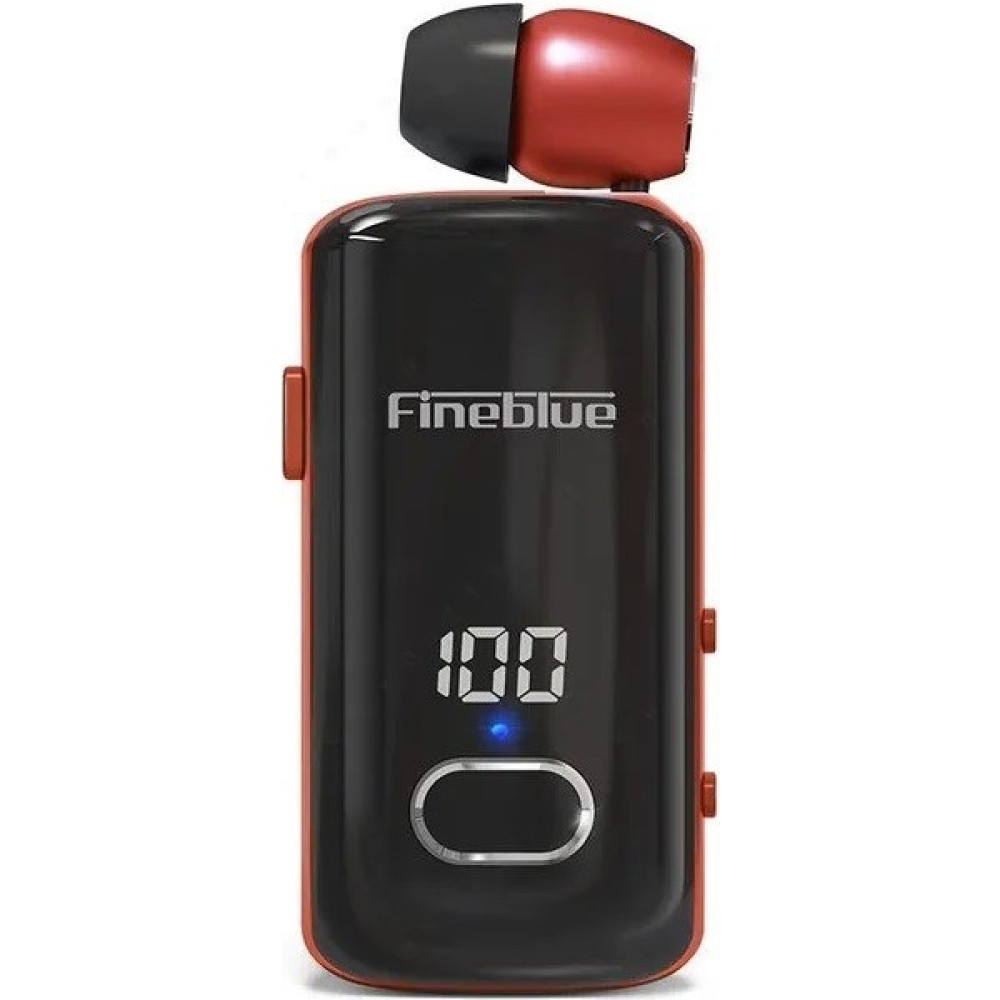 Fineblue F580 Dijital Göstergeli Makaralı Titreşimli Bluetooth Kulaklık - Kırmızı - Siyah Bluetooth Kulaklık Fiyatı