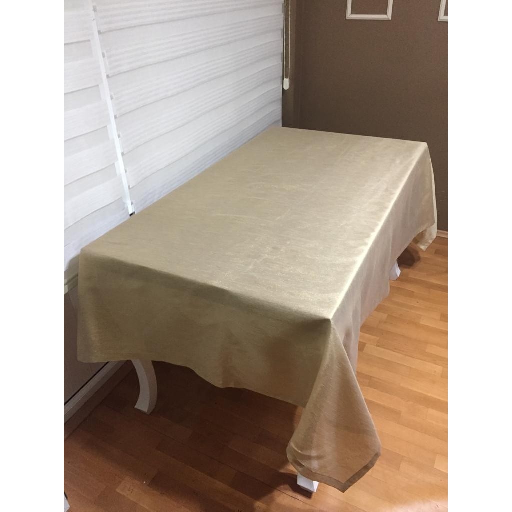Finezza Kristal Simli Kumaş Gold Masa örtüsü Dikdörtgen 140*200 cm - 518 - 150 x 220 cm SSD / Solid State Drive Fiyatı