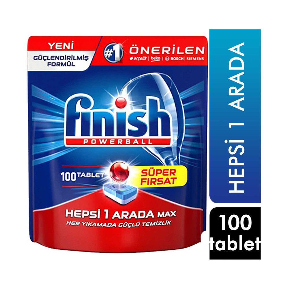 Finish Hepsi Bir Arada 100 Yıkama Bulaşık Makinesi Tableti Diğer Fiyatı