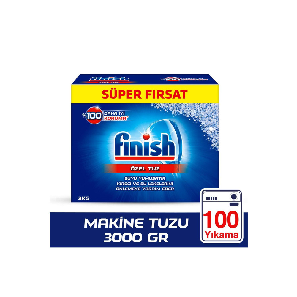 Finish Kireç Kalıntılarına Karşı Koruyucu Bulaşık Makinesi Tuzu 3000 G Bulaşık Yıkama Fiyatı