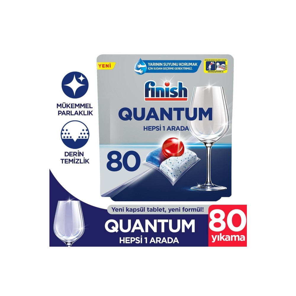 Finish Quantum 80 Tablet Bulaşık Makinesi Deterjanı Bulaşık Yıkama Fiyatı