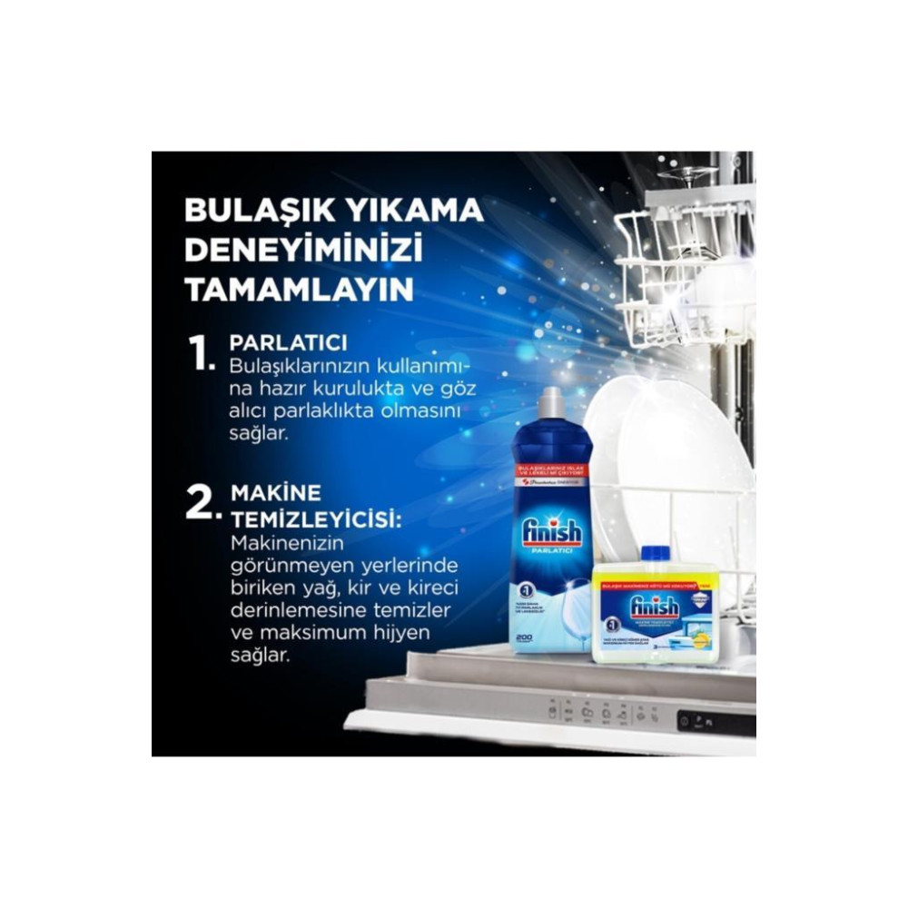 Finish Quantum Hepsi Bir Arada 60 Yıkama Bulaşık Makinesi Tableti