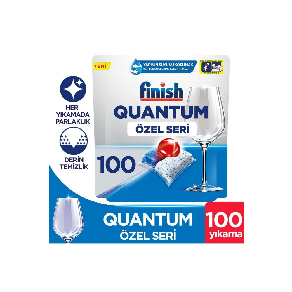 Finish Quantum Özel Seri 100 Kapsül Bulaşık Makinesi Deterjanı Tableti Bulaşık Yıkama Fiyatı