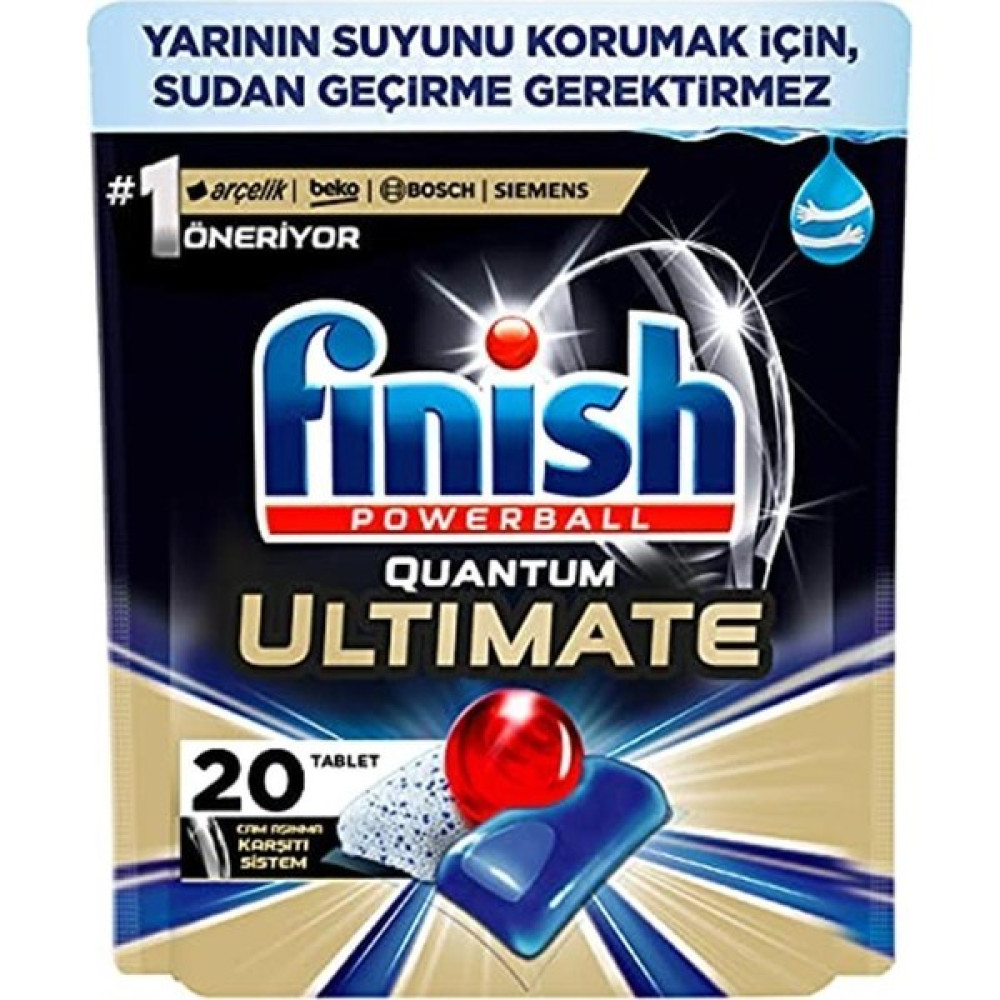 Finish Quantum Ultimate 20 Kapsül Bulaşık Makinesi Deterjanı Tableti Parlatıcı ve Temizleyiciler Fiyatı