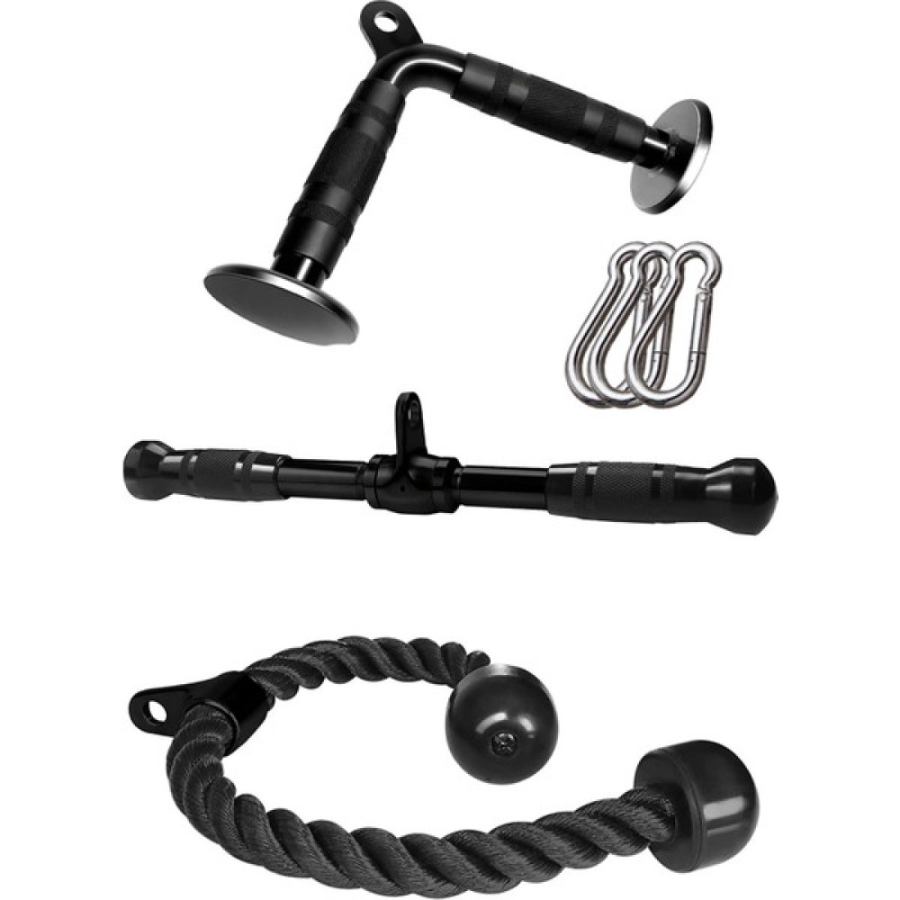 FinxSport Triceps Rope Halat - V Bar - Lat Pushdown Bar - Handle Bar - Biceps/Triceps Aparat Seti Dambıllar & El / Ayak Ağırlıkları Fiyatı