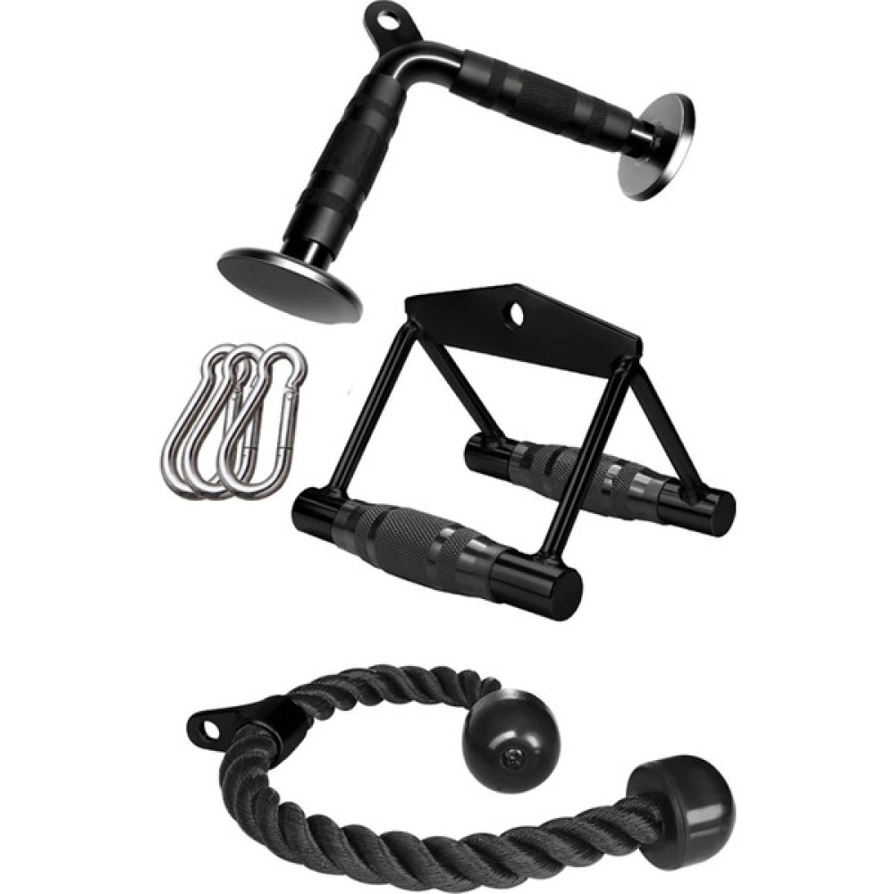 FinxSport V Bar - Rowing Bar (Sırt Kanat Mideye Çekiş) - Rope Halat - Biceps/Triceps Aparat Seti 3'lü Oto Boyaları Fiyatı