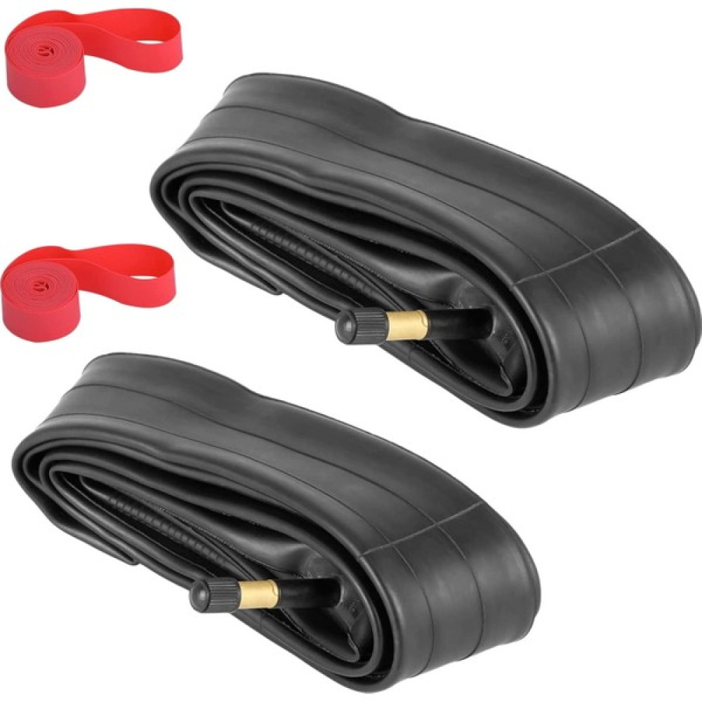 Fiona 2 Paket 700X35-43C Bisiklet Iç Tüp 2 Jant Şerit Ile Schrader Valf Kauçuk Bisiklet Lastiği Tüpü 700C Yol Bisikleti Için (Yurt Dışından) Oto Boyaları Fiyatı