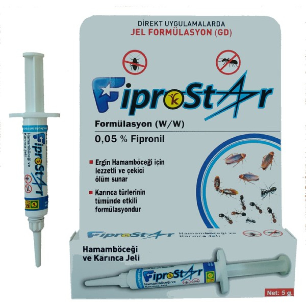 Fiprostar Hamamböceği ve Karınca Jeli 5 gr Sinek-Kene-Haşere Kovucu Fiyatı