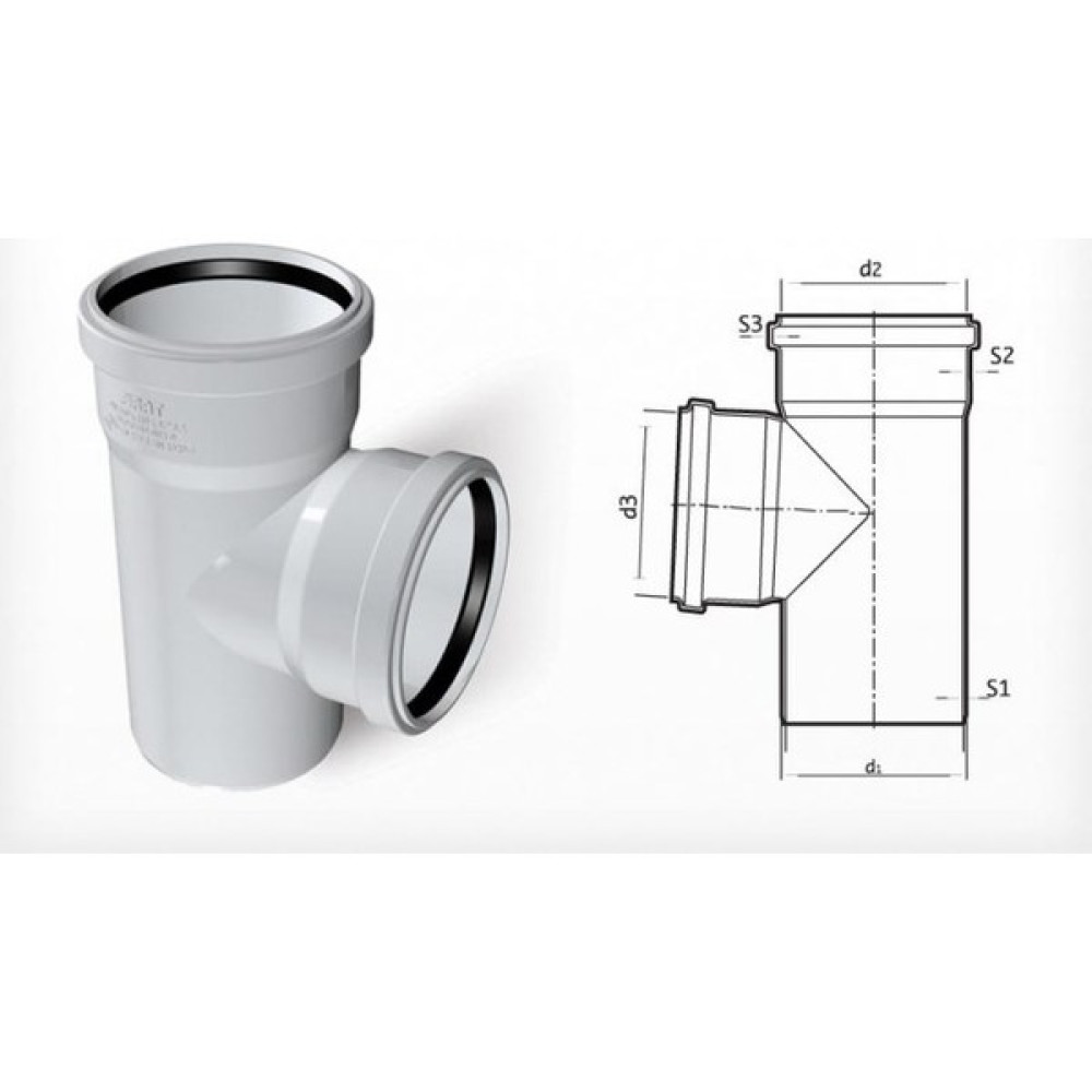 Fırat Pvc Te Çatal 50X50 Nalburiye & Hırdavat Fiyatı