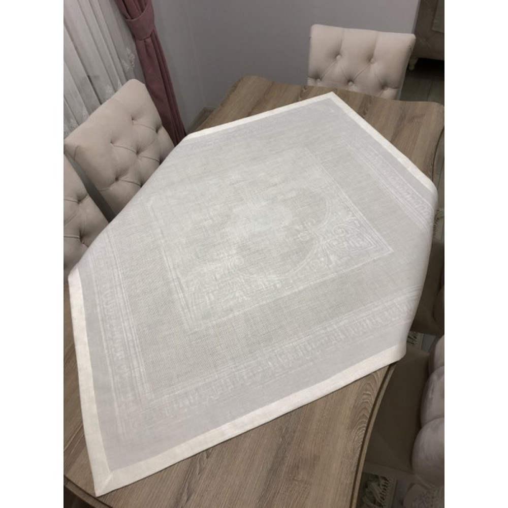 Fırat Rize Bezleri Etamin Işlenebilir Pano Fiskos Örtüsü - Krem - 100 x 100 cm Masa Örtüsü Fiyatı