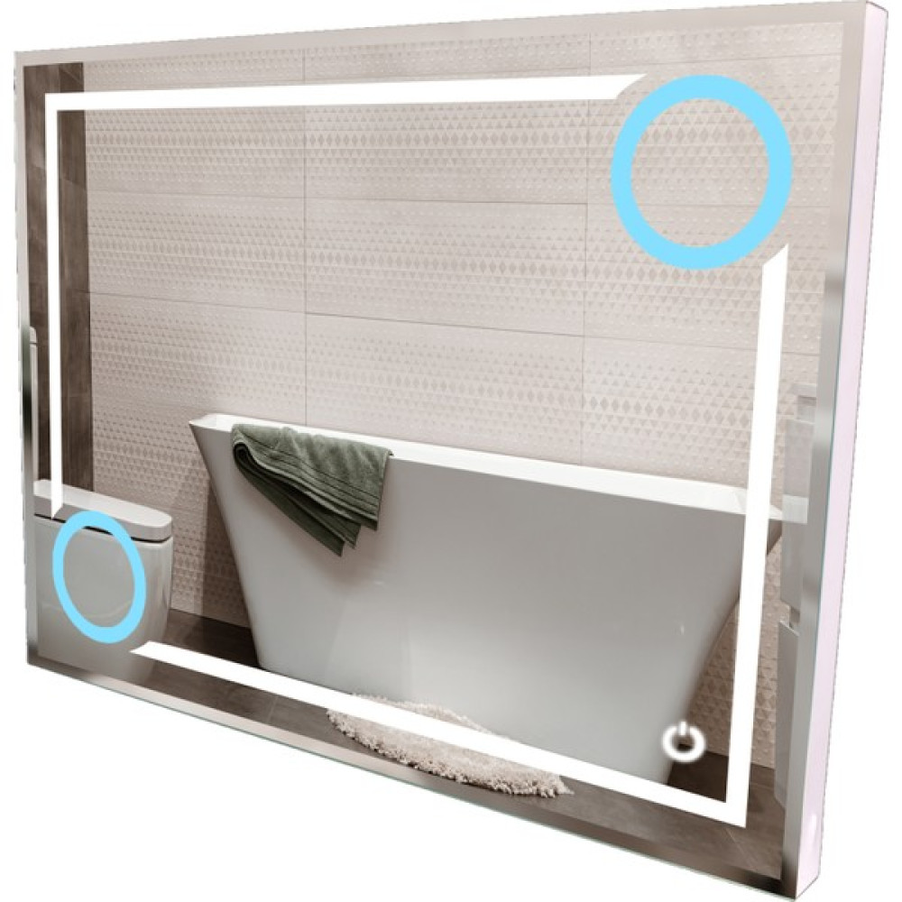 Firdes Desenli Dokunmatik Led'li Renkli Ayna 65X80 Ym - Beyaz Ayna Fiyatı