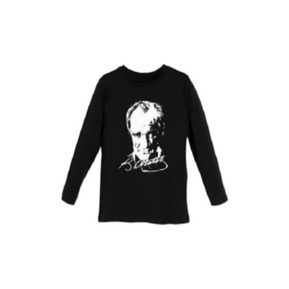 Fires Giyim Atatürk Uzun Kollu Penye Süper Kaliteli 23 Nisan 29 Ekim Atatürk Uzun Kol Tişört Erkek Çocuk T-shirt Fiyatı