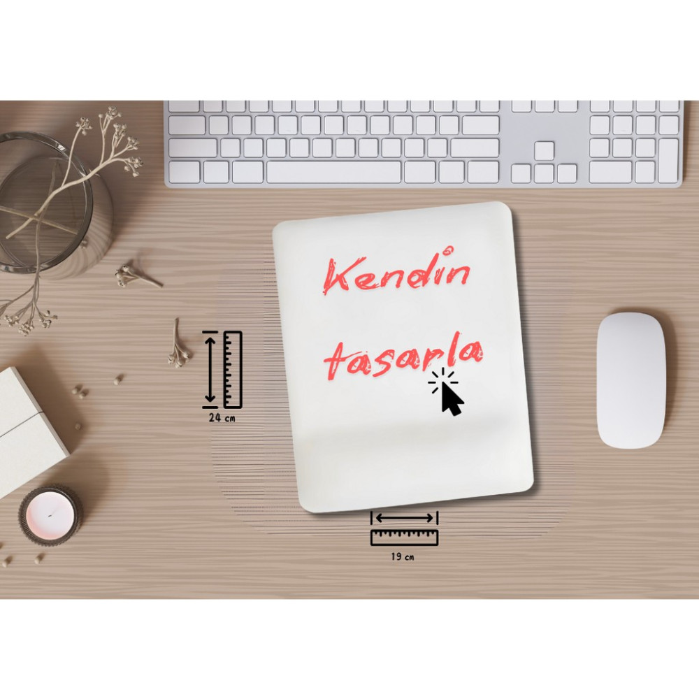 Firmalara Özel , Kişiye Özel Tasarlanabilir Bileklik Destekli Dikdörtgen Mouse Pad - Çok Renkli Mouse Pad Fiyatı