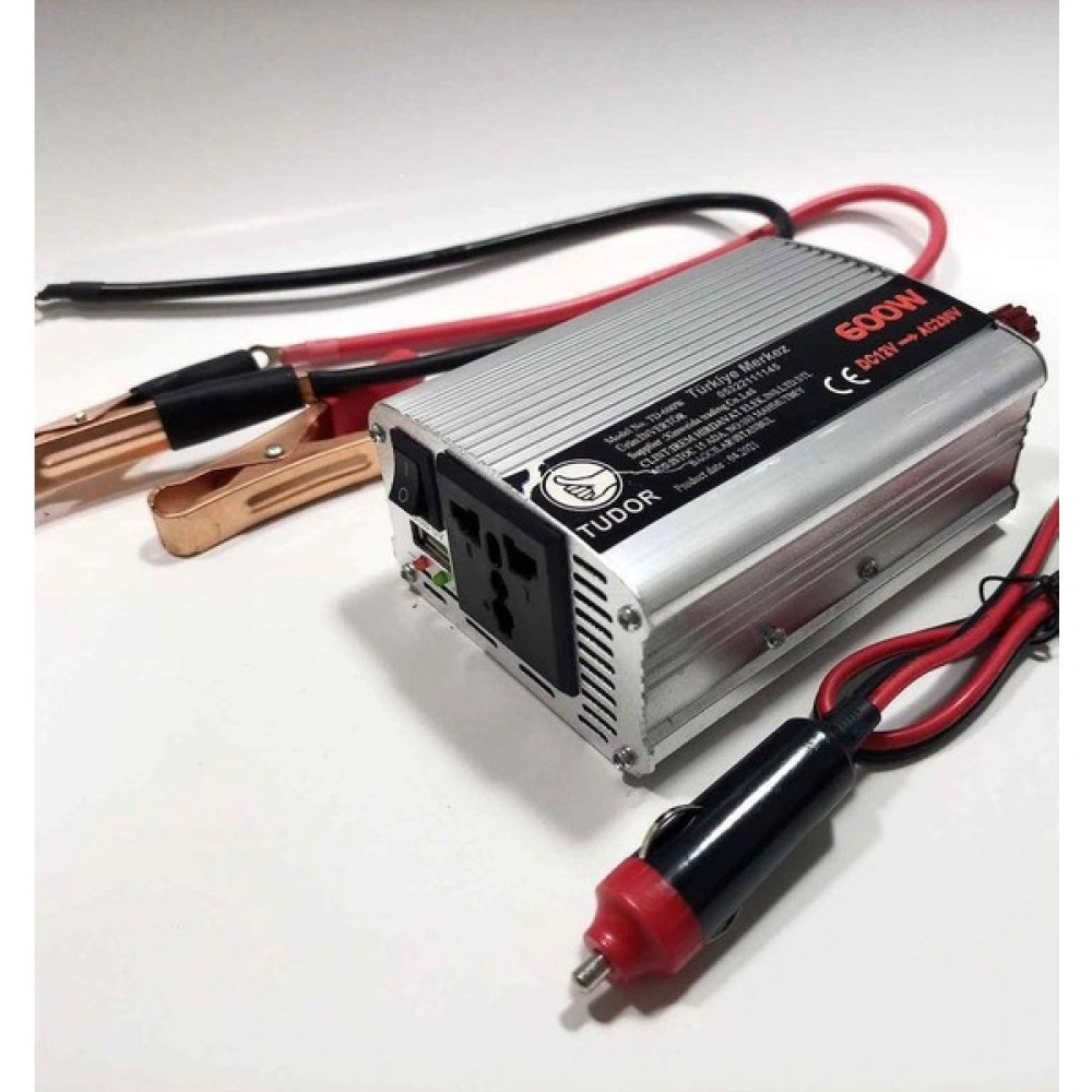 Fırsat Geldi 600W Çevirici Inverter Invertör 12V/220V 600 Watt Dönüştürücü Oto Boyaları Fiyatı