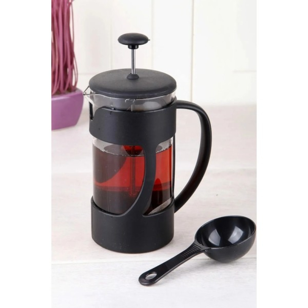 Fırsat Sende Ölçü Kaşıklı French Press Filtre Kahve ve Bitki Çayı Demliği 350 ml LGY-350FP French Press Fiyatı
