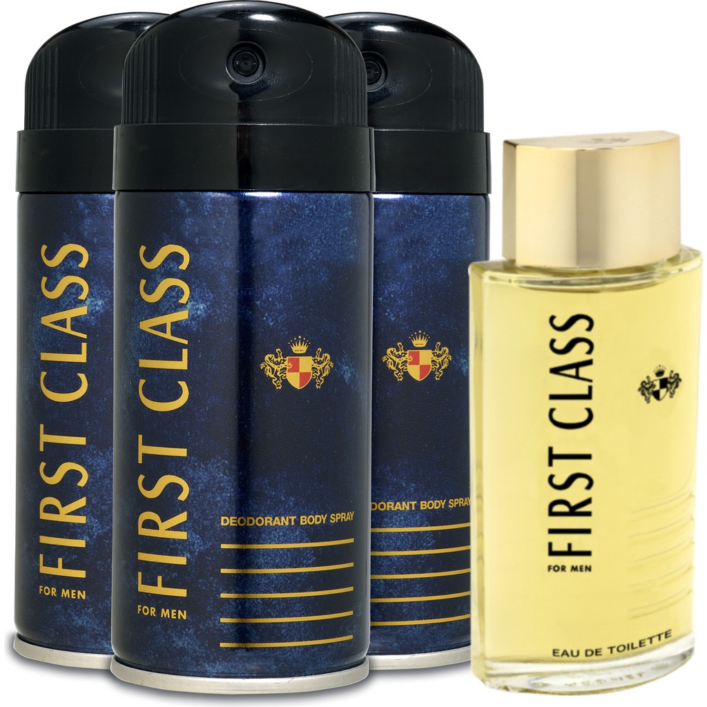 First Class Erkek Edt Parfüm 100 Ml + Erkek Deodorant 3x150 Ml Parfümler Fiyatı