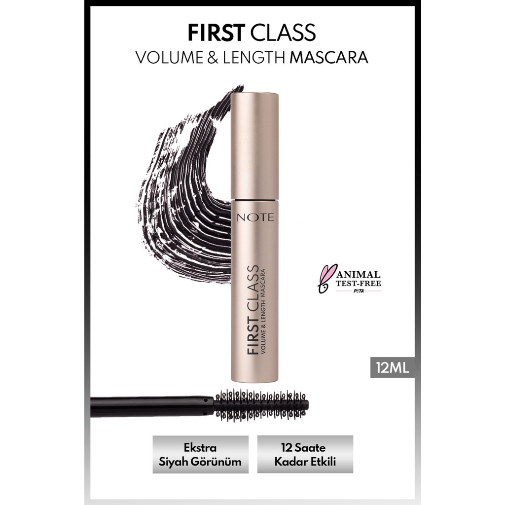 First Class Hacim ve Uzatma Etkili Maskara - Siyah Rimeller / Maskaralar Fiyatı
