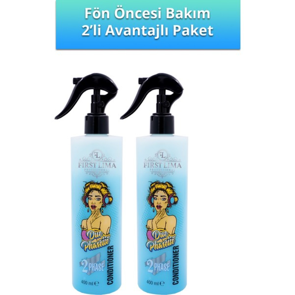 First Lima Professional Argan Yağlı Çift Fazlı Saç Açıcı Sprey 2'li Saç Şekillendirici Sprey Fiyatı