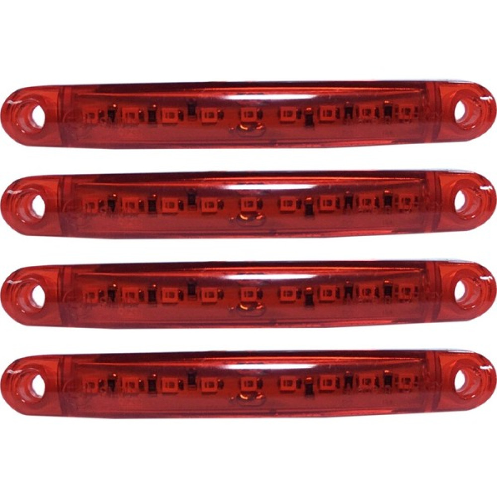 First Oto Thoc Dorse Parmak LED 12V 9 LED Kırmızı 4 Adet Oto Boyaları Fiyatı