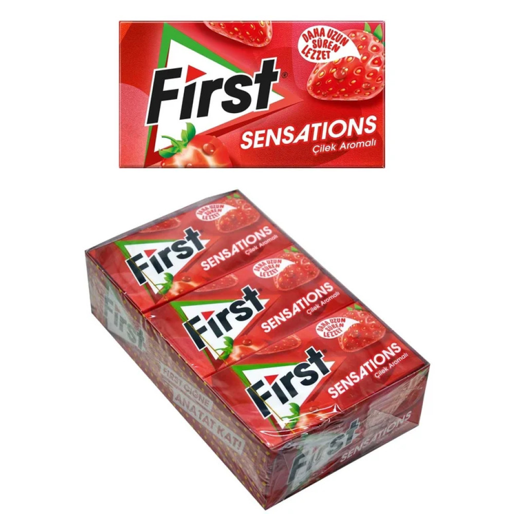 First Sensations Çilek Aromalı Sakız 27 Gr 12'li Paket Şekerleme Sakız Fiyatı