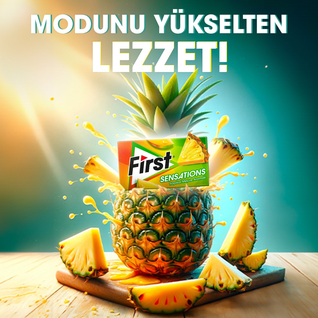 First Sensations Tropikal Meyve Aromalı Sakız 27 gr - 12 Adet Diğer Fiyatı