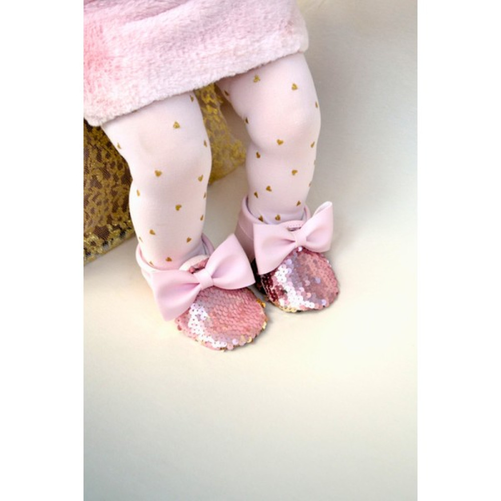 First Step Pembe Gold Pul Payetli Fiyonklu Kız Bebek Babet Patik G-2366 Bebek Ayakkabısı Fiyatı