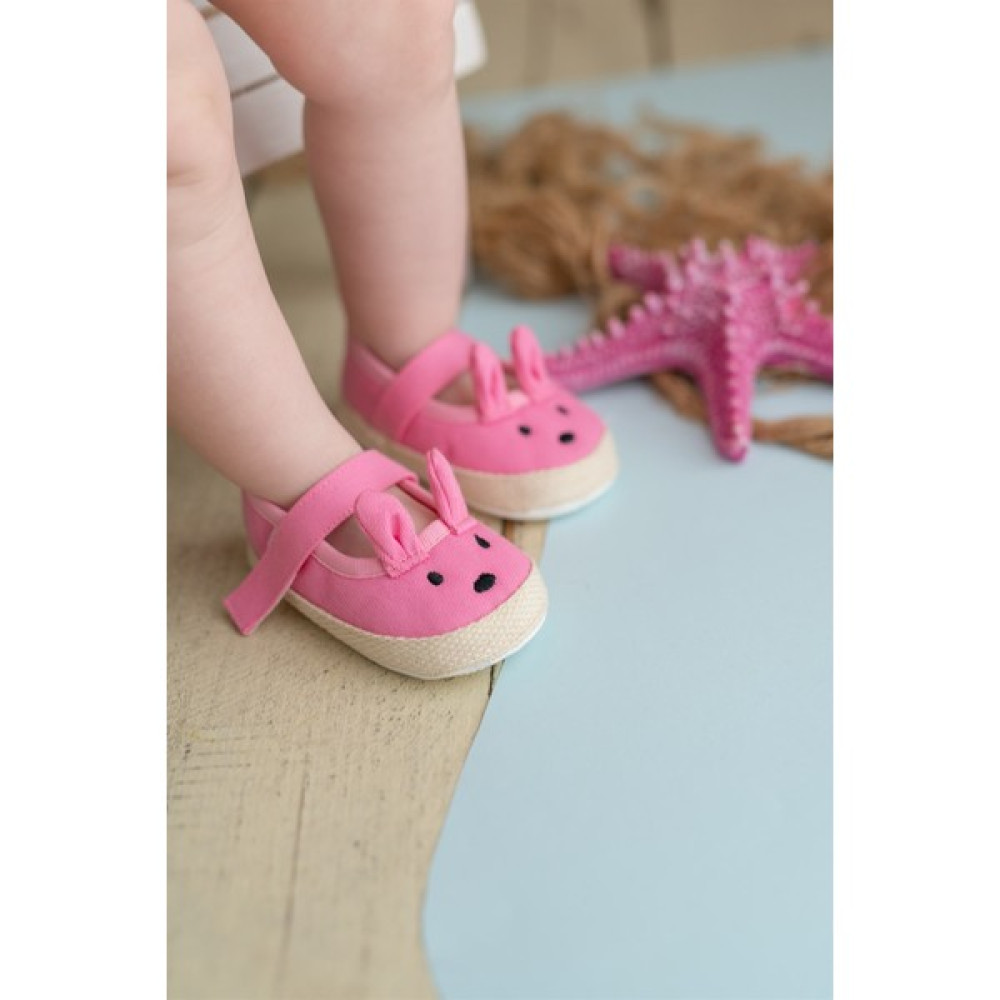 First Step Pembe Tavşan Kız Bebek Cırtcırtlı Babet Patik Bebek Ayakkabısı Fiyatı