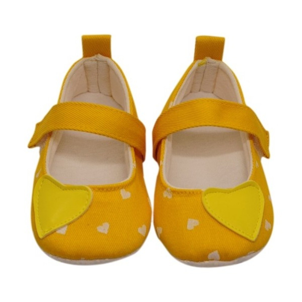 First Step Sarı Kalpli Babet Bebek Ayakkabısı Fiyatı