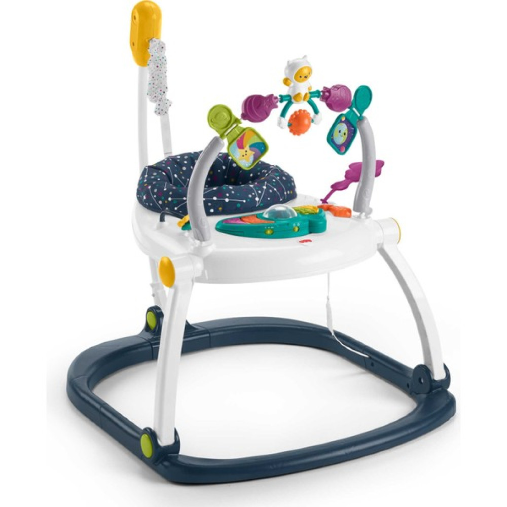 ​​Fisher-Price Astro Kitty Jumperoo, Ayarlanabilir Zıplayan Koltuk, Işıklar, Müzik Ve İnteraktif Oyuncaklar İle Uzay Temalı Bebek Aktivite Merkezi ... Yürüteç Fiyatı