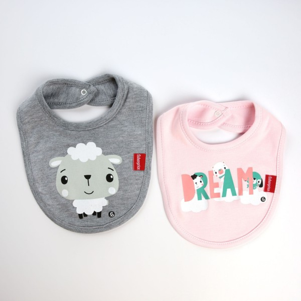 Fisher Price Baskılı Bebek Mama Önlüğü 2li Kuzu Mama Önlüğü Fiyatı
