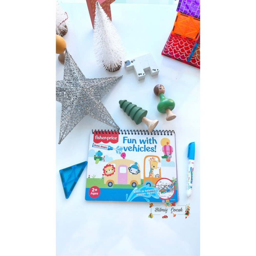 Fisher Price Sihirli Boyama Kitabı Araçlarla Eğlence Aktivite & Eğitici Kitaplar Fiyatı