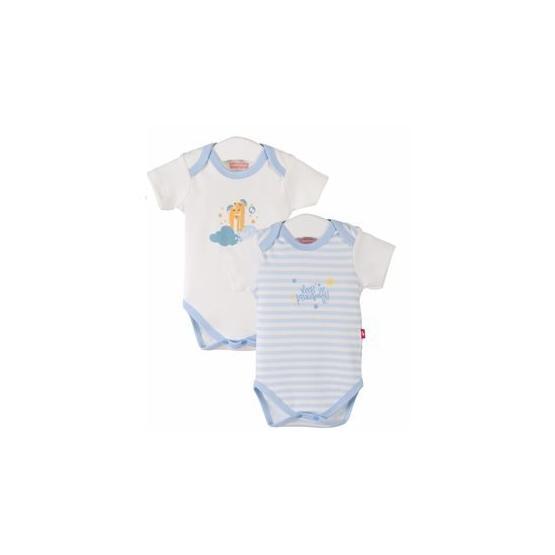 Fisher Price Zürafa 2'li Kısa Kollu Çıtçıtlı Mavi Body Bebek Body Fiyatı