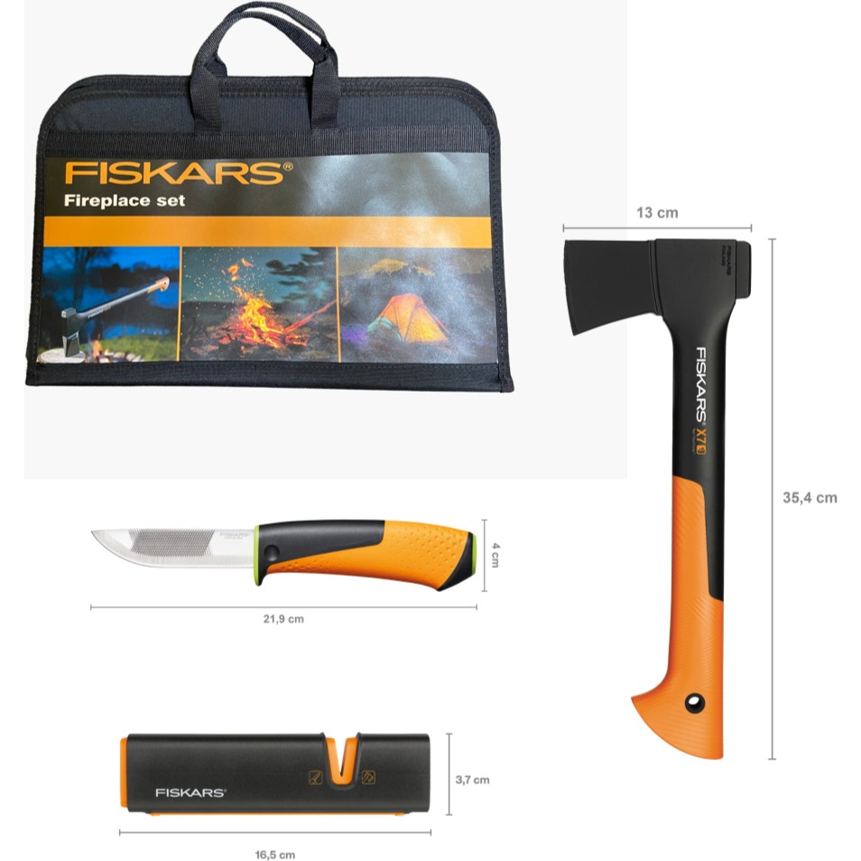 Fiskars Fireplace Set Parçalama Baltası Xs-X7 + Bileyicili Ağır İş Bıçağı + Balta ve Bıçak Bileyici Çatal / Kaşık / Bıçak Takımları Fiyatı