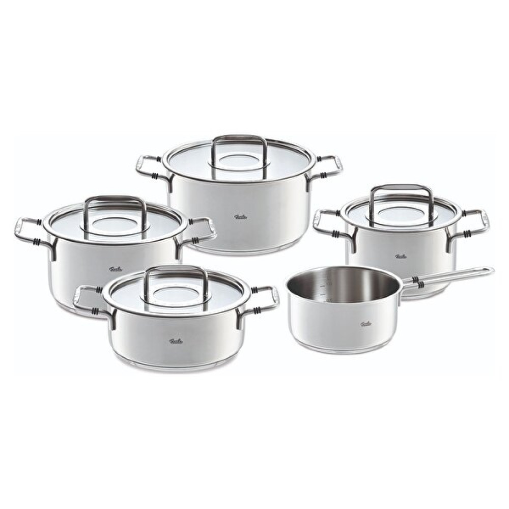 Fissler Bonn 9 Parça Cam Kapaklı Çelik Tencere Seti Kyns020442 Tencereler Fiyatı