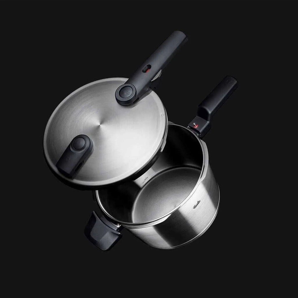 Fissler Vitaquick Premium Düdüklü Tencere 6 L Paslanmaz Çelik Aksesuar İndüksiyon Uyumlu - 4 - 6 L Set - Açık Gri Tencere / Tava Setleri Fiyatı