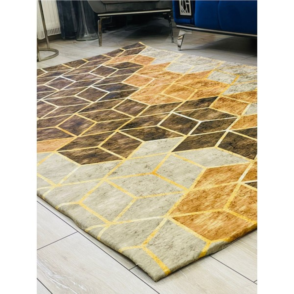 Fistanbul Halı Fistanbul Lastikli Dekoratif Halı Örtüsü - 160 x 230 cm - Renkli Salon & Oturma Odası Tekstili Fiyatı