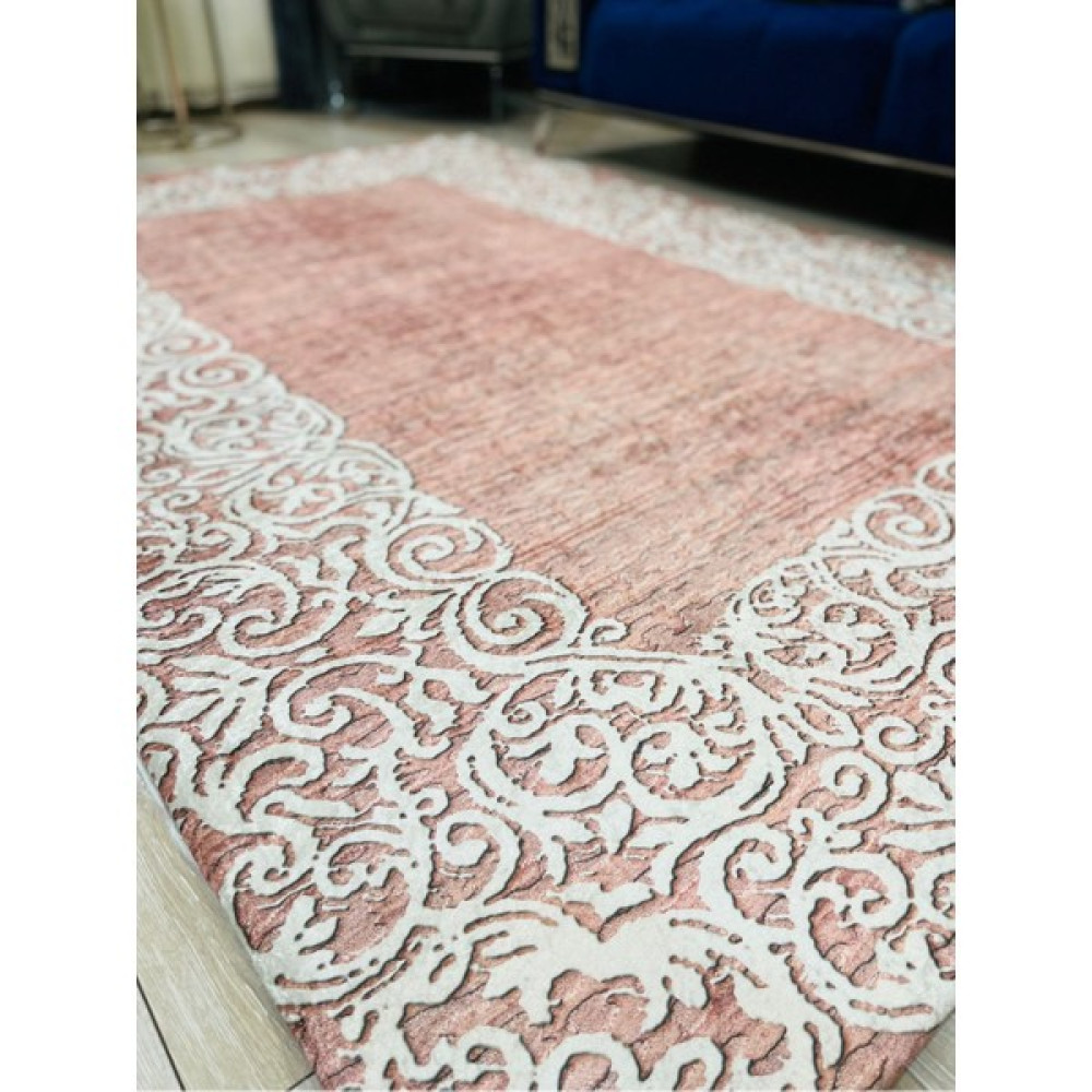 Fistanbul Halı Fistanbul Lastikli Halı Örtüsü - 160 x 230 cm - Pembe Salon & Oturma Odası Tekstili Fiyatı
