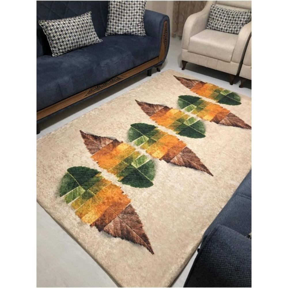 Fistanbul Halı Fistanbul Modern Desen Lastikli Halı Örtüsü - 150 x 235 cm - Renkli Salon & Oturma Odası Tekstili Fiyatı