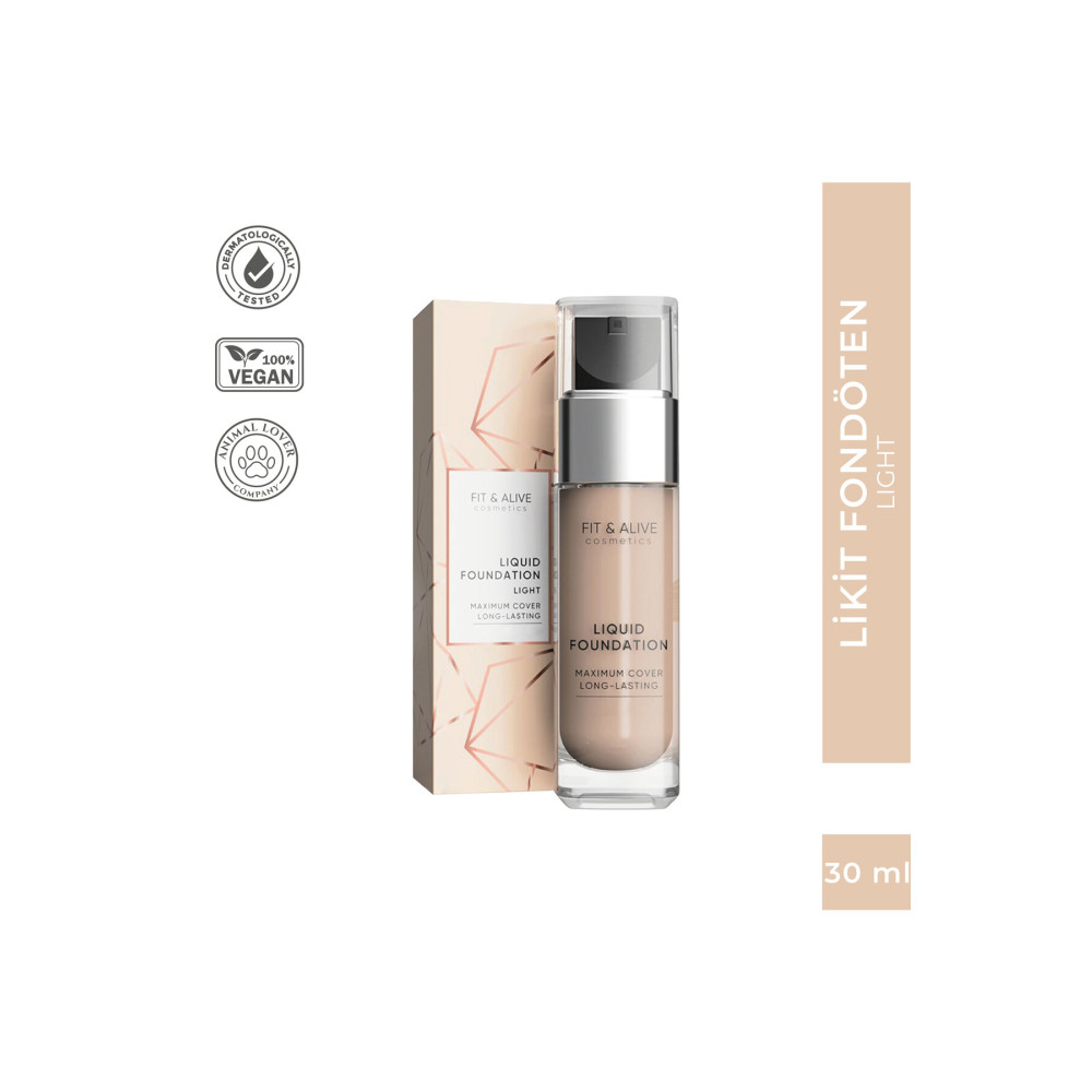 Fit & Alive Fitalive 101 Liquid Foundation Likit Fondöten - Light Fondötenler Fiyatı