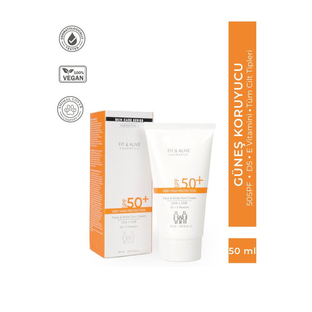 Fit & Alive Fitalive 50 Spf Güneş Kremi - 50 ml Güneş Kremleri ve Losyonları Fiyatı