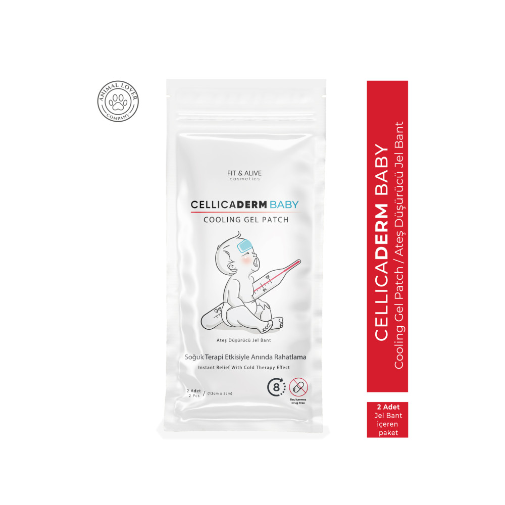 Fit & Alive Fitalive Cellicaderm Baby Ateş Düşürücü Jel Bant - (2 ADET JEL BANT İÇEREN PAKET) Bebek Bakım Fiyatı