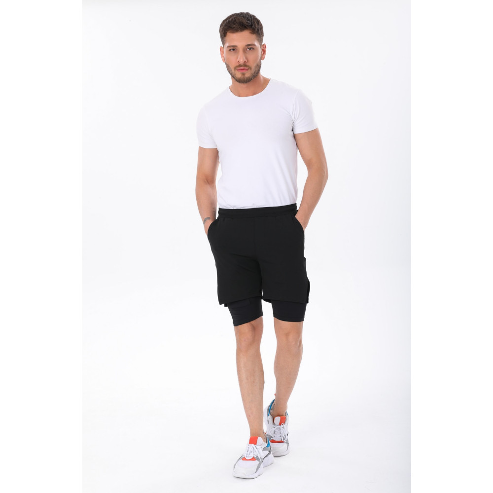 FİT WOMEN Unisex 2 In 1 Spor Fitness Ve Antrenman Taytlı Şortu XL Beden Şort & Kapri (Outdoor) Fiyatı