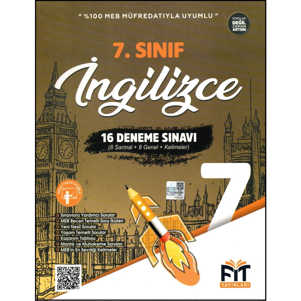 Fit Yayınları 7. Sınıf İngilizce Denemeleri 16 Deneme Diğer Fiyatı