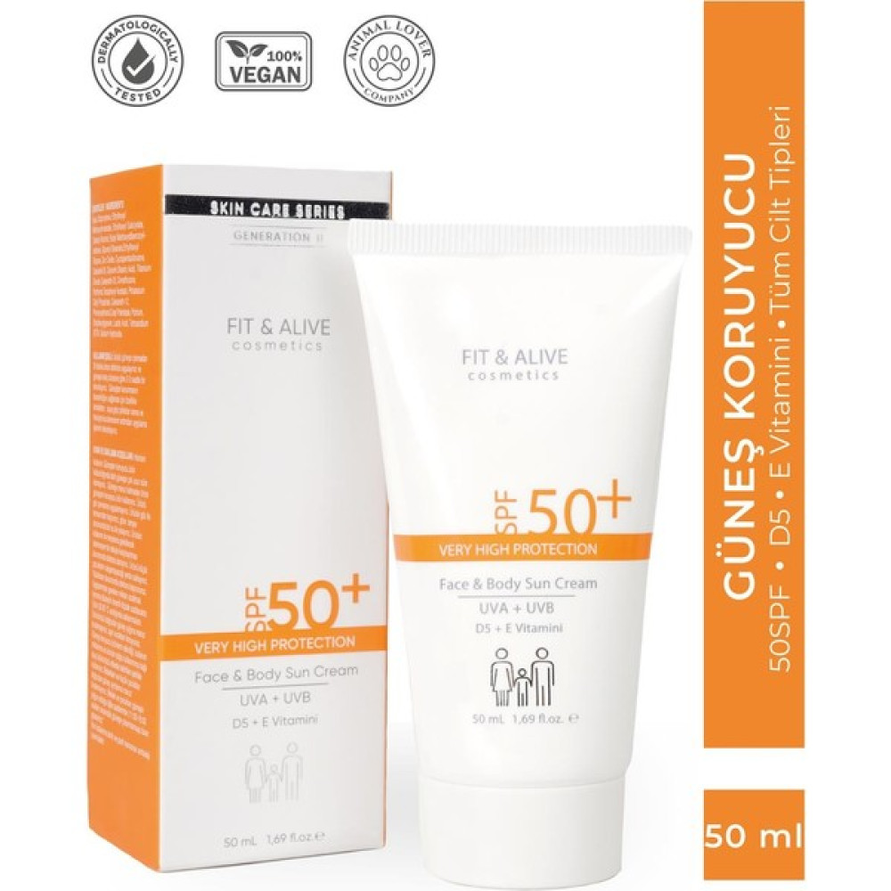 Fitalive 50+ SPF Güneş Kremi - 50 ML Güneş Kremleri ve Losyonları Fiyatı
