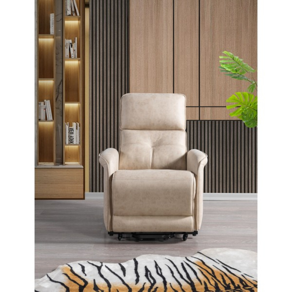 Fitcare Chair Eton Masajlı Lift Hasta Koltuk - Krem Tekli Koltuk & Berjer Fiyatı